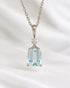 Pendentif Aigue-Marine 1.55 carat & Diamant "Zelda" - Elliade Paris
