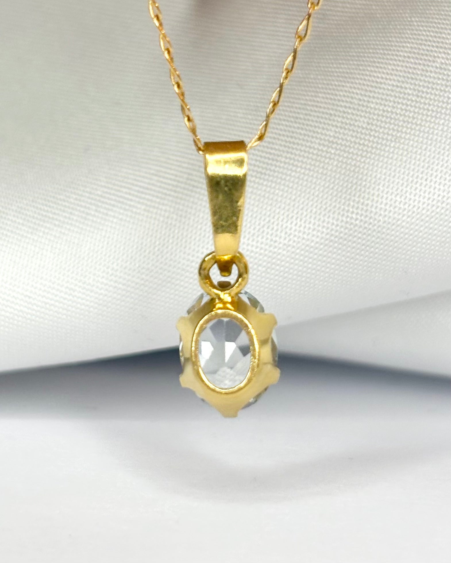 Pendentif Aigue - Marine 1.70 carat "Fanny" - Elliade Paris