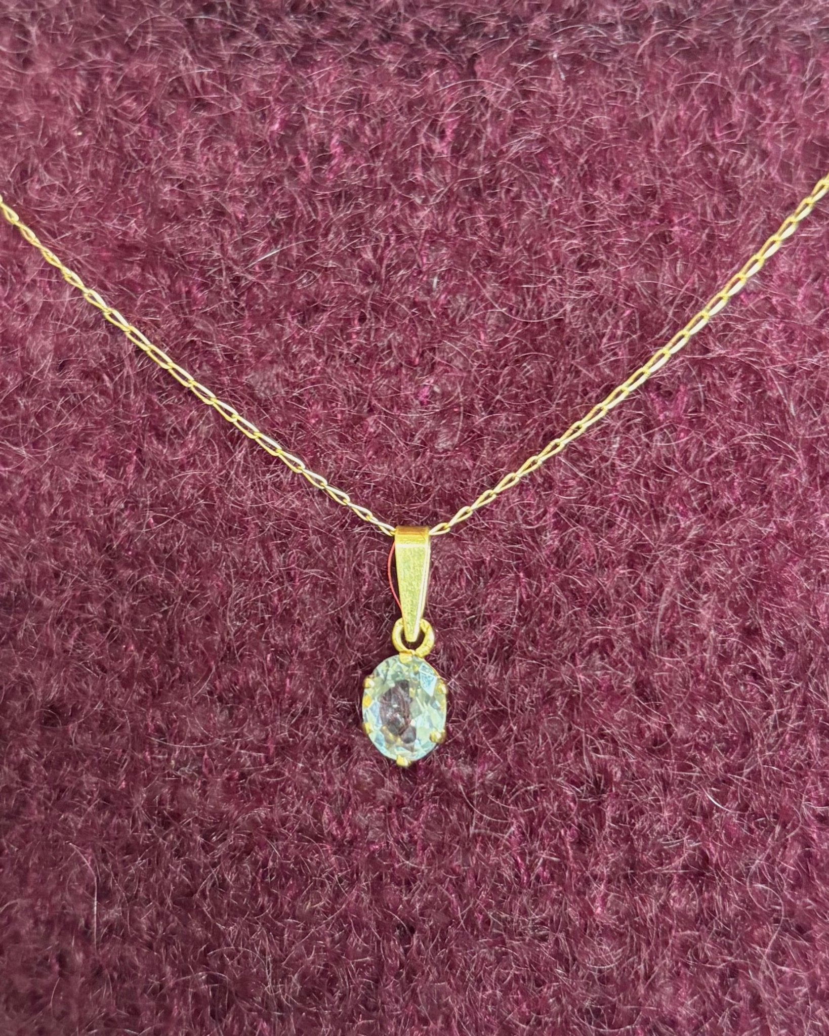 Pendentif Aigue - Marine 1.70 carat "Fanny" - Elliade Paris