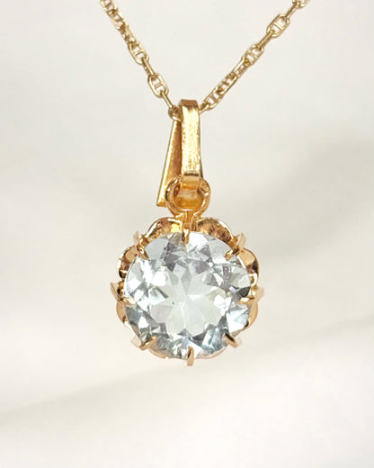 Pendentif Aigue-Marine 4.20 carats "Joelle" - Elliade Paris