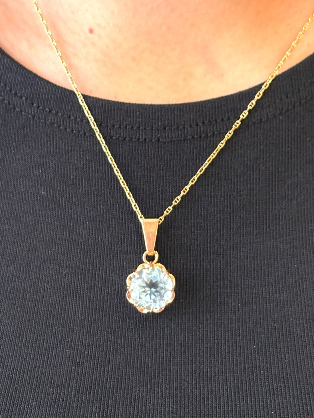 Pendentif Aigue-Marine 4.20 carats "Joelle" - Elliade Paris