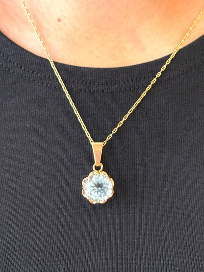 Pendentif Aigue-Marine 4.20 carats "Joelle" - Elliade Paris