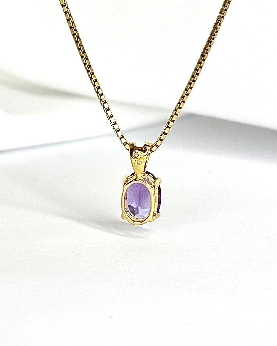 Pendentif Améthyste 0.68 carat "Lydie" - Elliade Paris