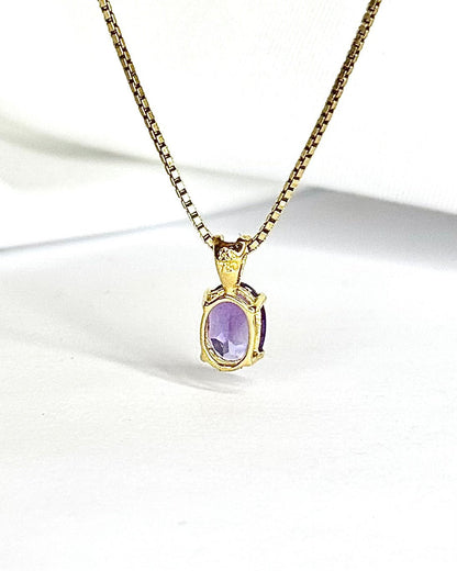 Pendentif Améthyste 0.68 carat "Lydie" - Elliade Paris