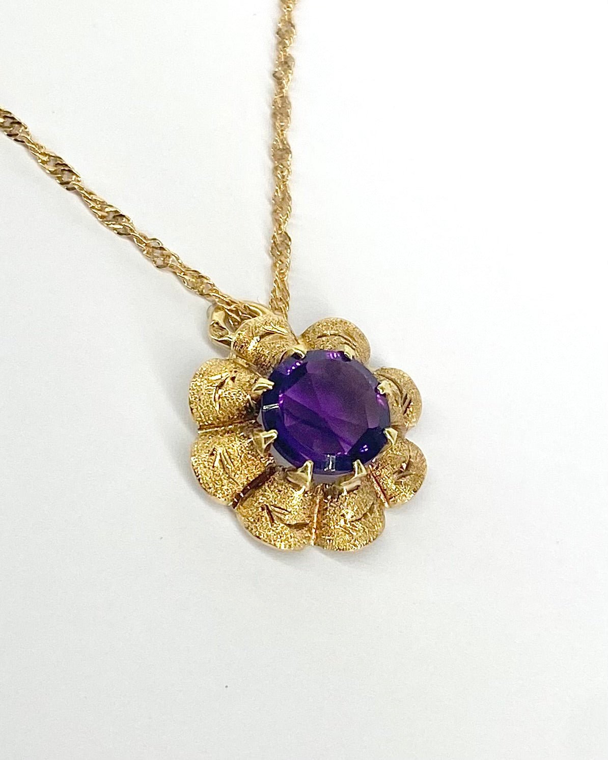 Pendentif Améthyste 0.70 carat "Emilia" - Elliade Paris