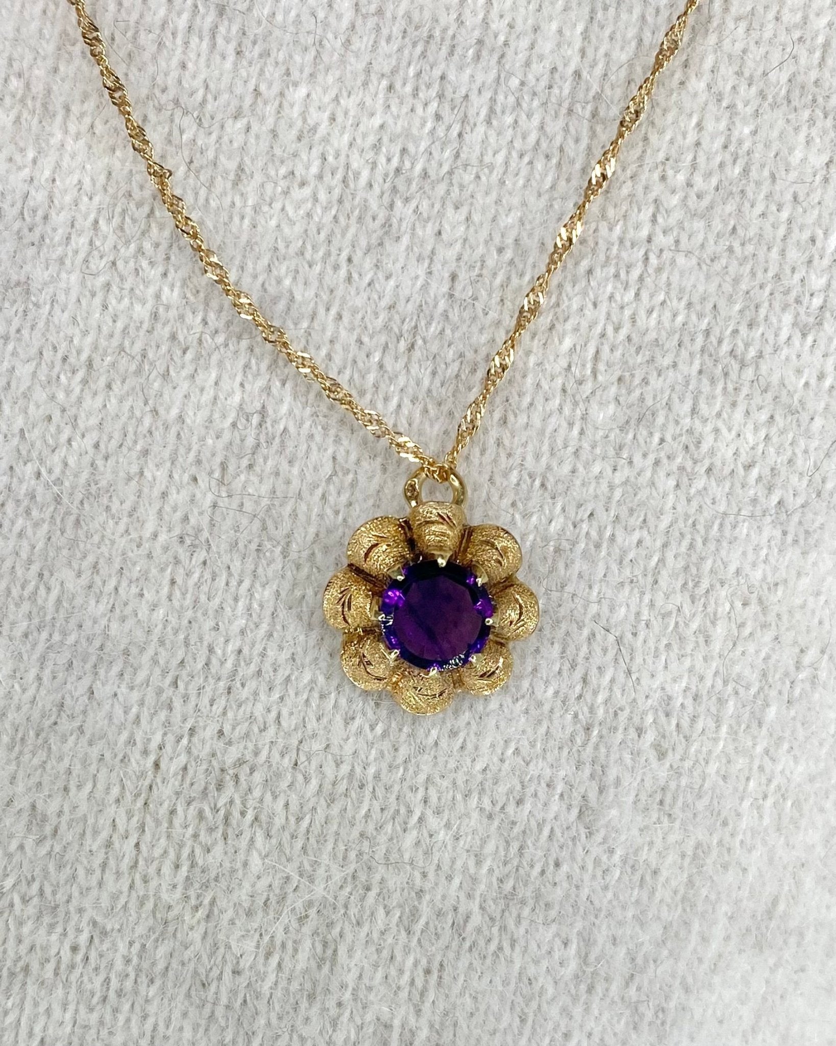 Pendentif Améthyste 0.70 carat "Emilia" - Elliade Paris