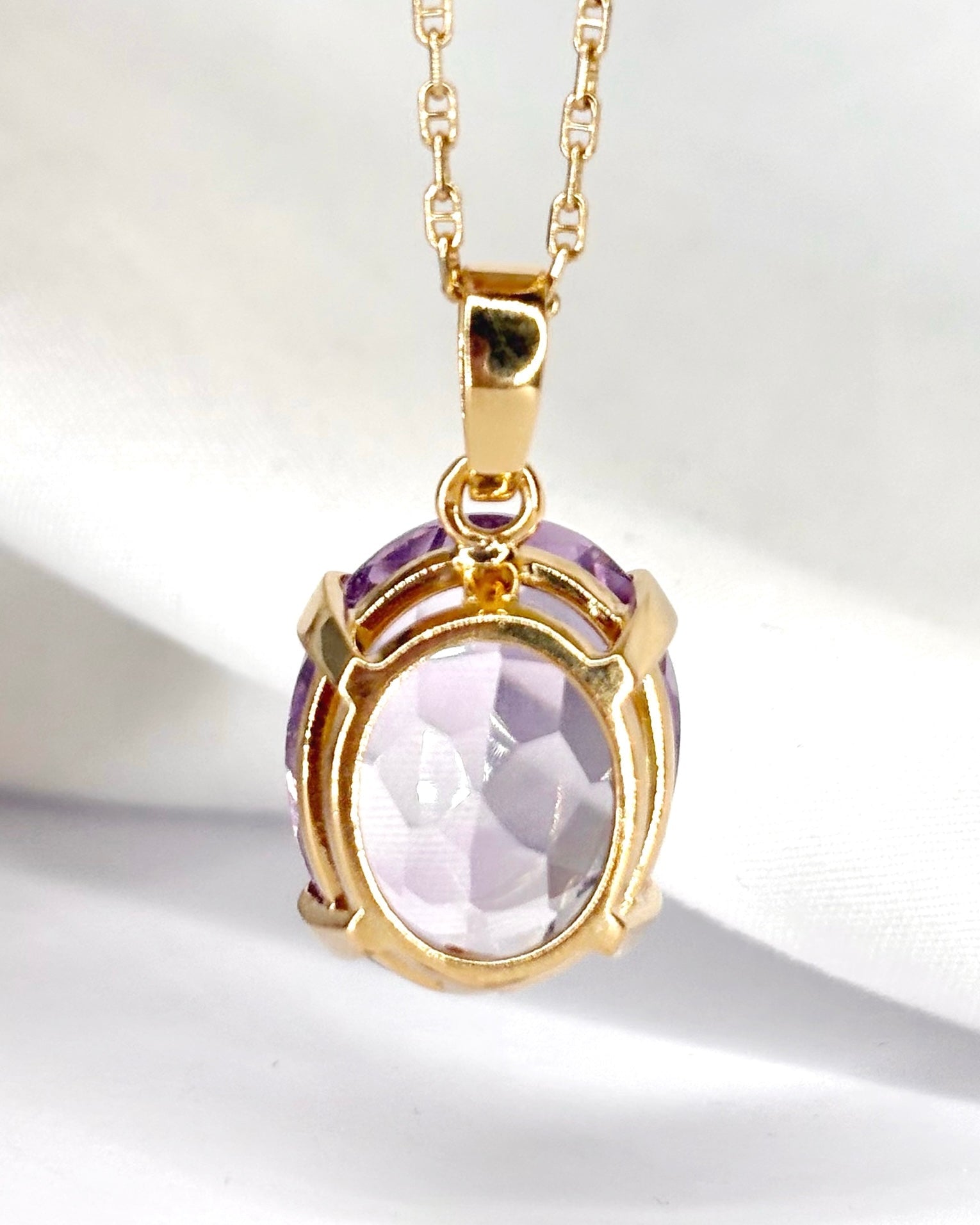 Pendentif Améthyste 12.5 carats "Malicia" - Elliade Paris