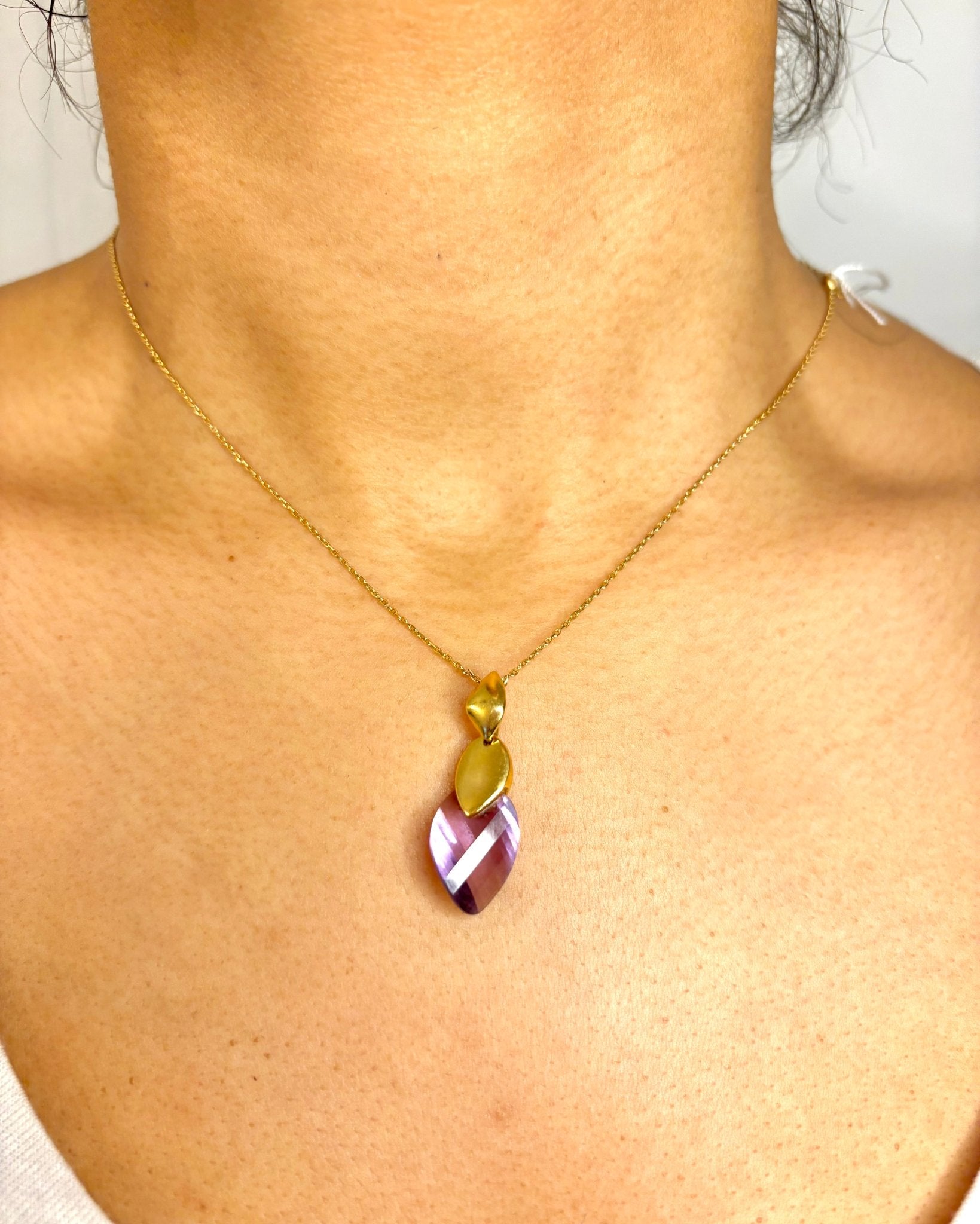 Pendentif Améthyste 7 carats "Carmen" - Elliade Paris