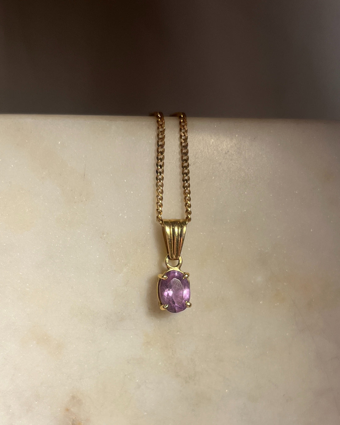 Pendentif "Lizia" Améthyste Vintage