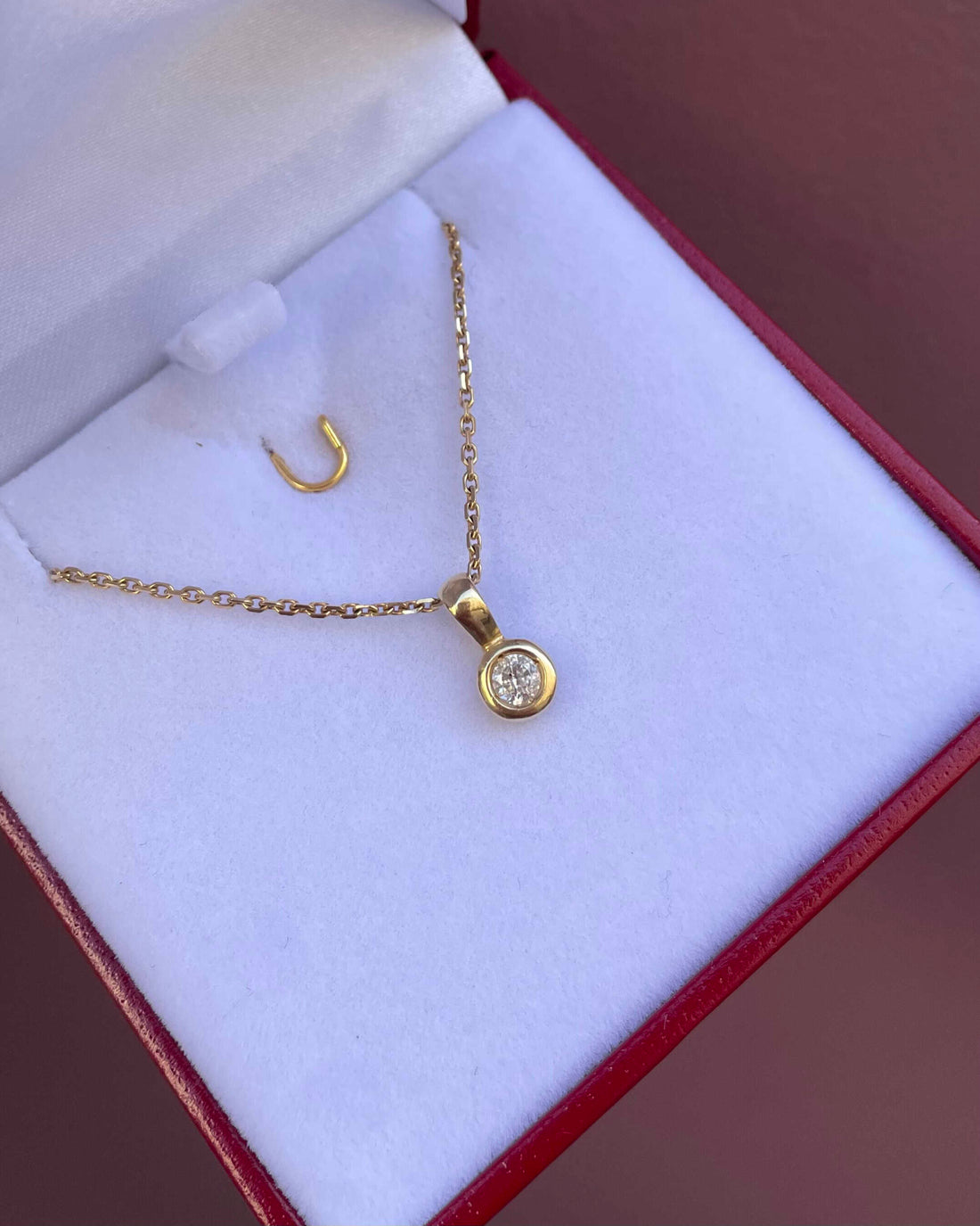 Pendentif Diamant Vintage &quot;Aveline&quot;