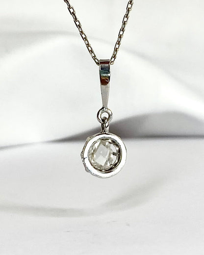 Pendentif Art - Déco Diamant 0.25 carat "Maya" - Elliade Paris