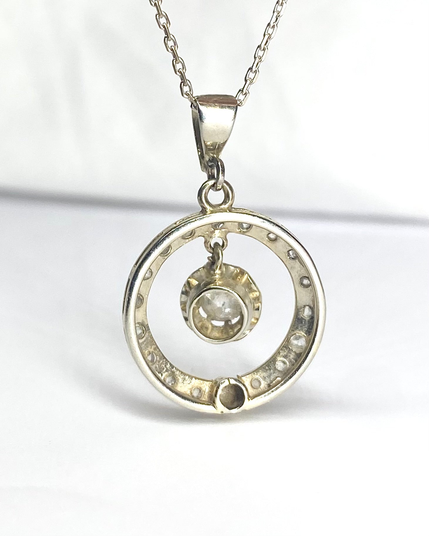 Pendentif Art Déco Diamants 0.44 carat "Victoria" - Elliade Paris