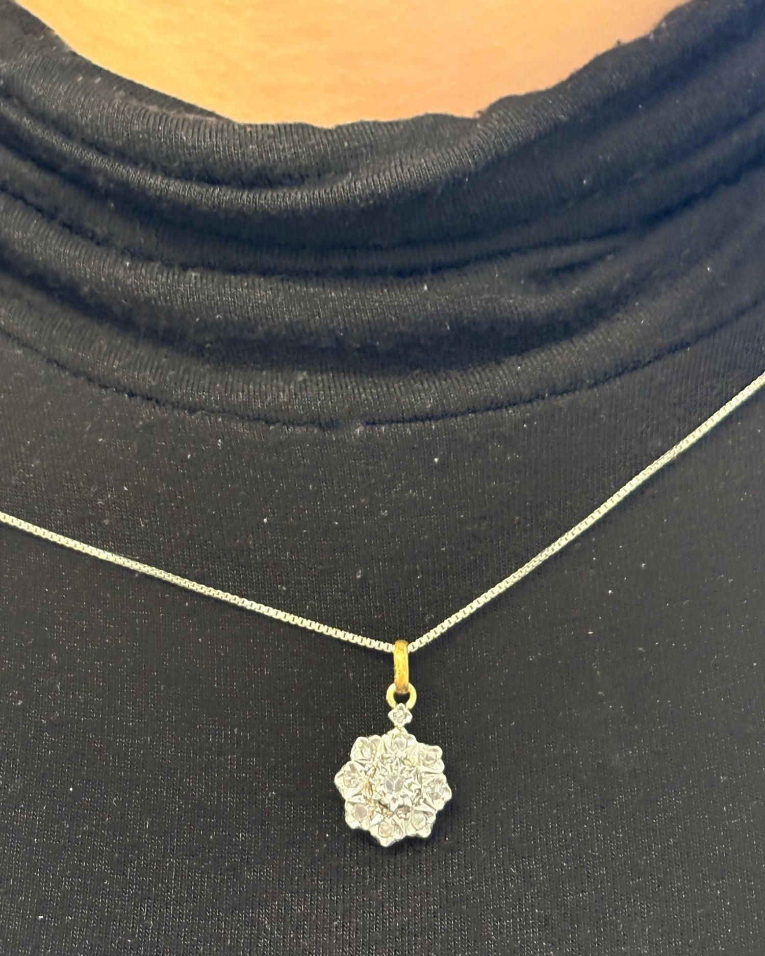 Pendentif Art - Déco Diamants "Divine" - Elliade Paris
