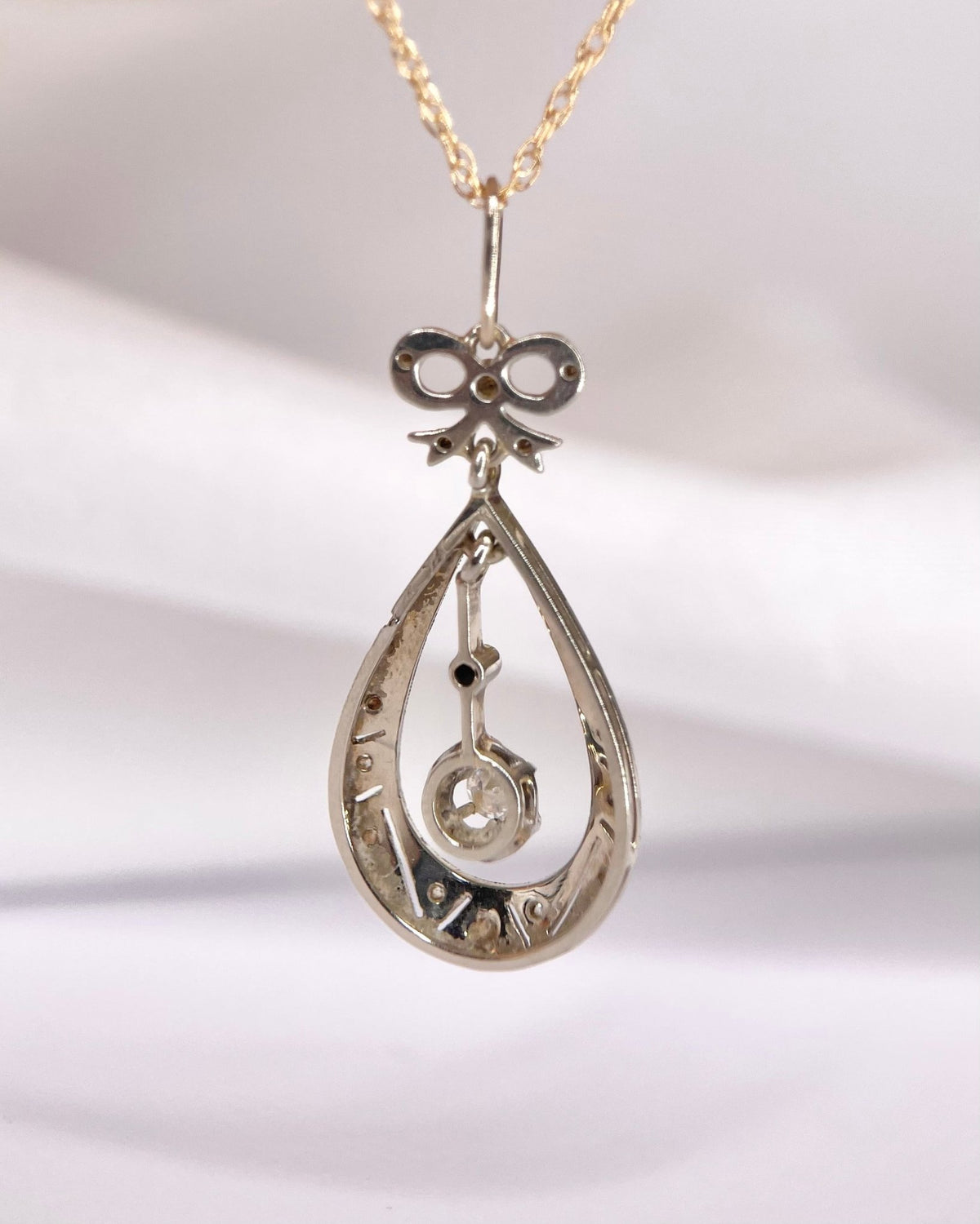 Pendentif Art-Déco Diamants "Louisa" - Elliade Paris
