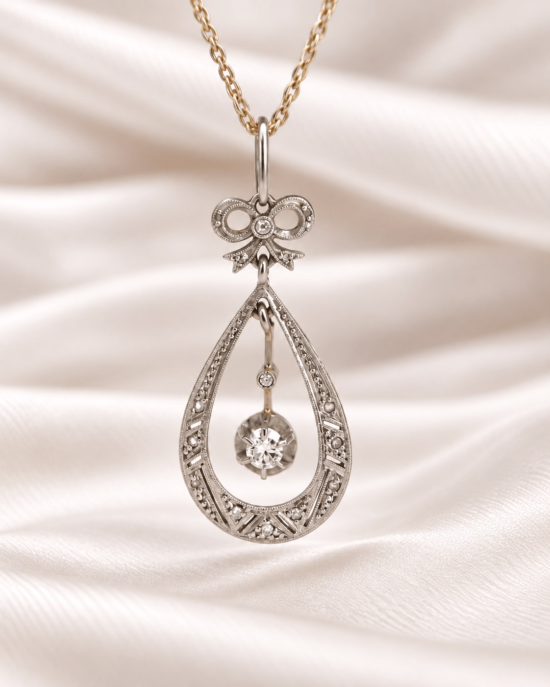 Pendentif Art-Déco Diamants "Louisa" - Elliade Paris