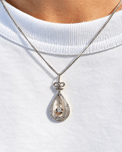 Pendentif Art-Déco Diamants "Louisa" - Elliade Paris