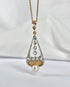 Pendentif Art Déco Diamants, Perle & Nacre "Ama" - Elliade Paris