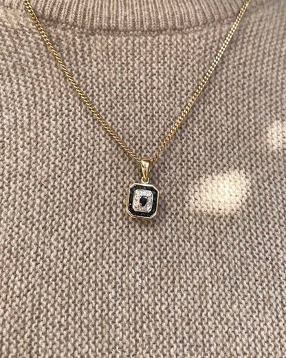 Pendentif Art - déco Saphirs 0.35 carat &quot;Mia&quot; - Elliade Paris
