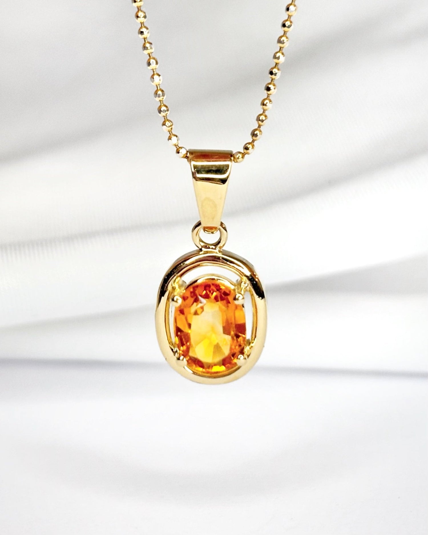 Pendentif Citrine 1.40 carat "Sylvie" - Elliade Paris