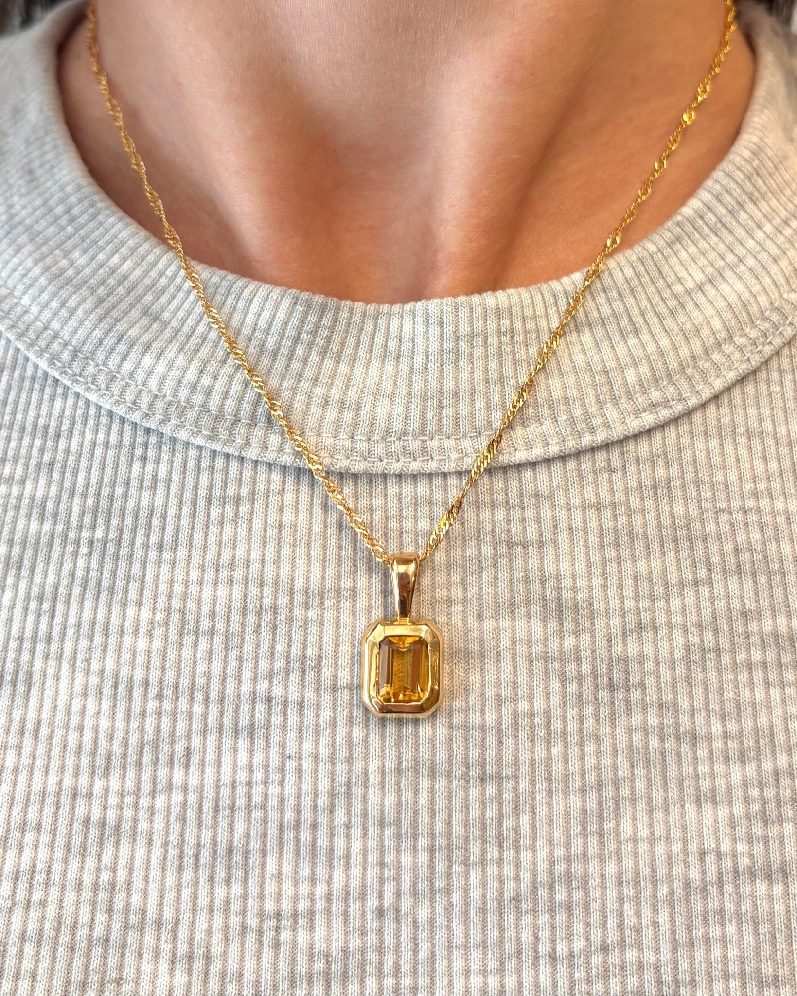 Pendentif Citrine 2.20 carats "Paola" - Elliade Paris