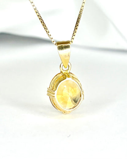 Pendentif Citrine 4.84 carats "Auriane" - Elliade Paris