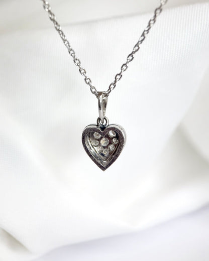 Pendentif Cœur Diamants 0.29 carat "Nicole" - Elliade Paris