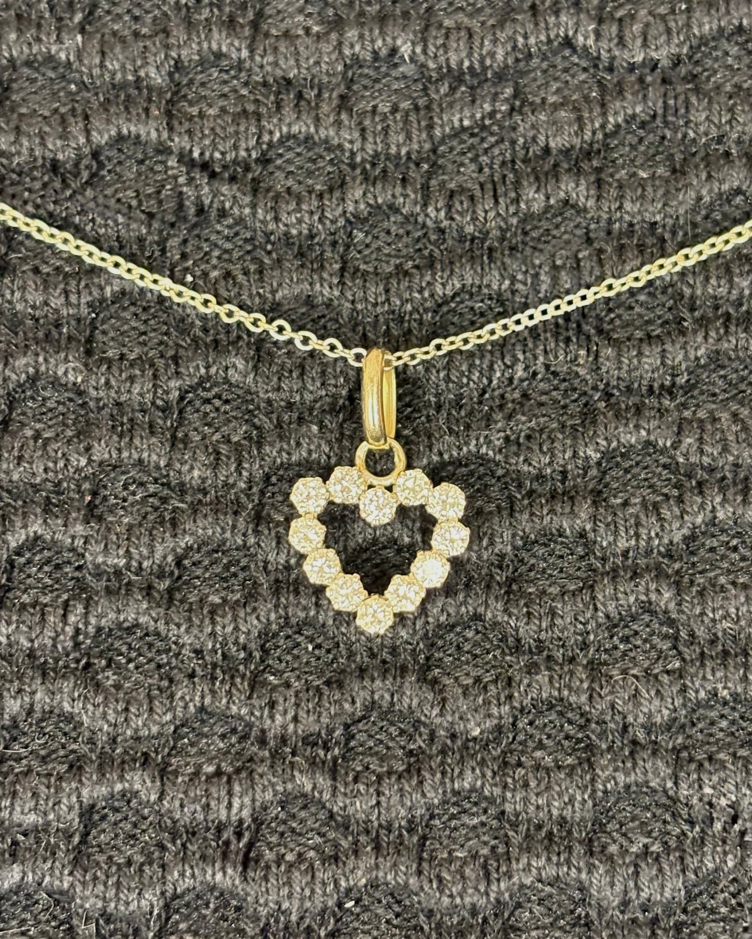 Pendentif Cœur Diamants 0.48 carat "Hailey" - Elliade Paris