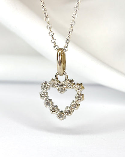 Pendentif Cœur Diamants 0.48 carat "Hailey" - Elliade Paris