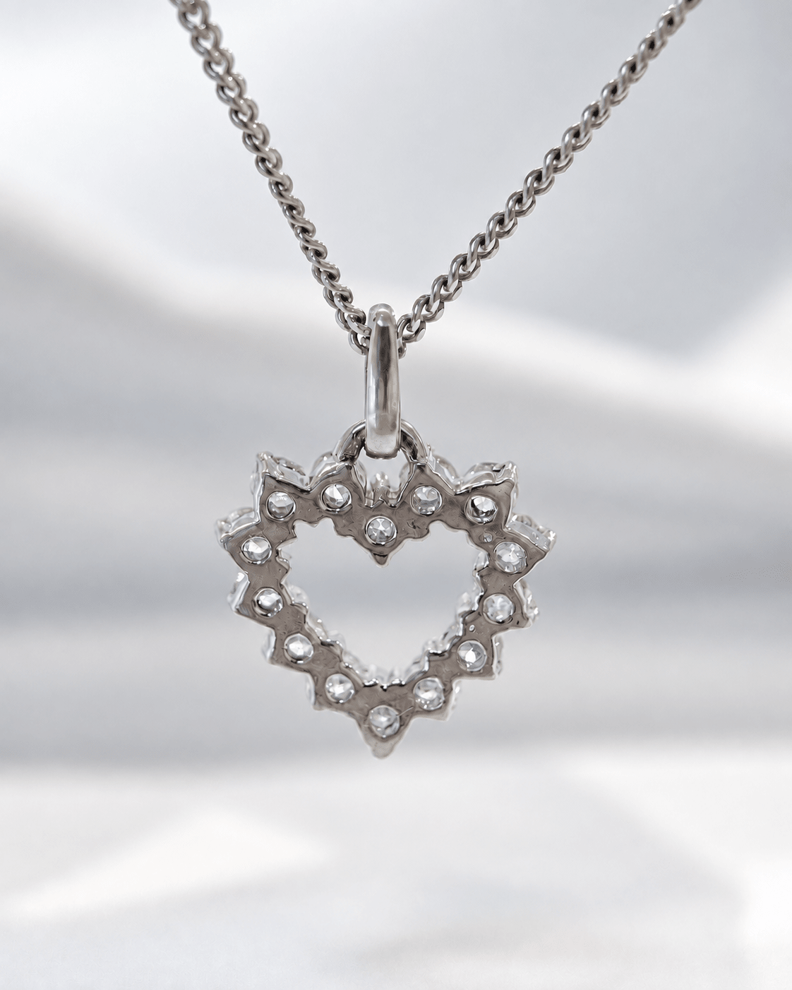 Pendentif Coeur Diamants 0.91 carat "Rania" - Elliade Paris