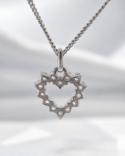 Pendentif Coeur Diamants 0.91 carat "Rania" - Elliade Paris