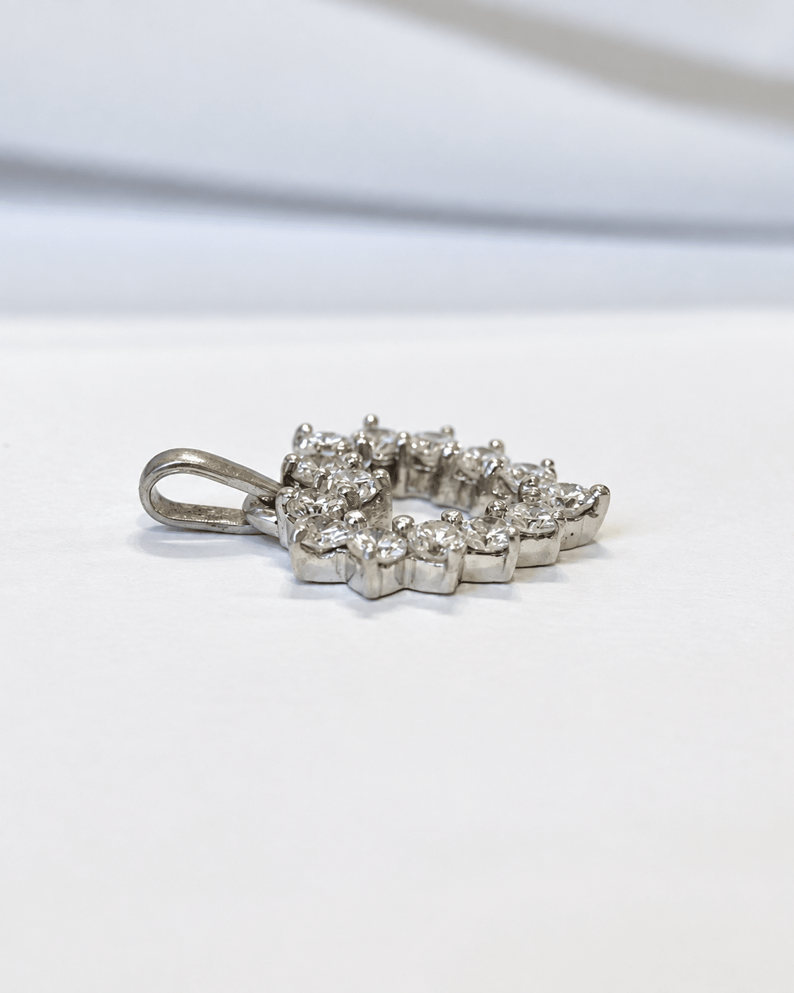 Pendentif Coeur Diamants 0.91 carat "Rania" - Elliade Paris
