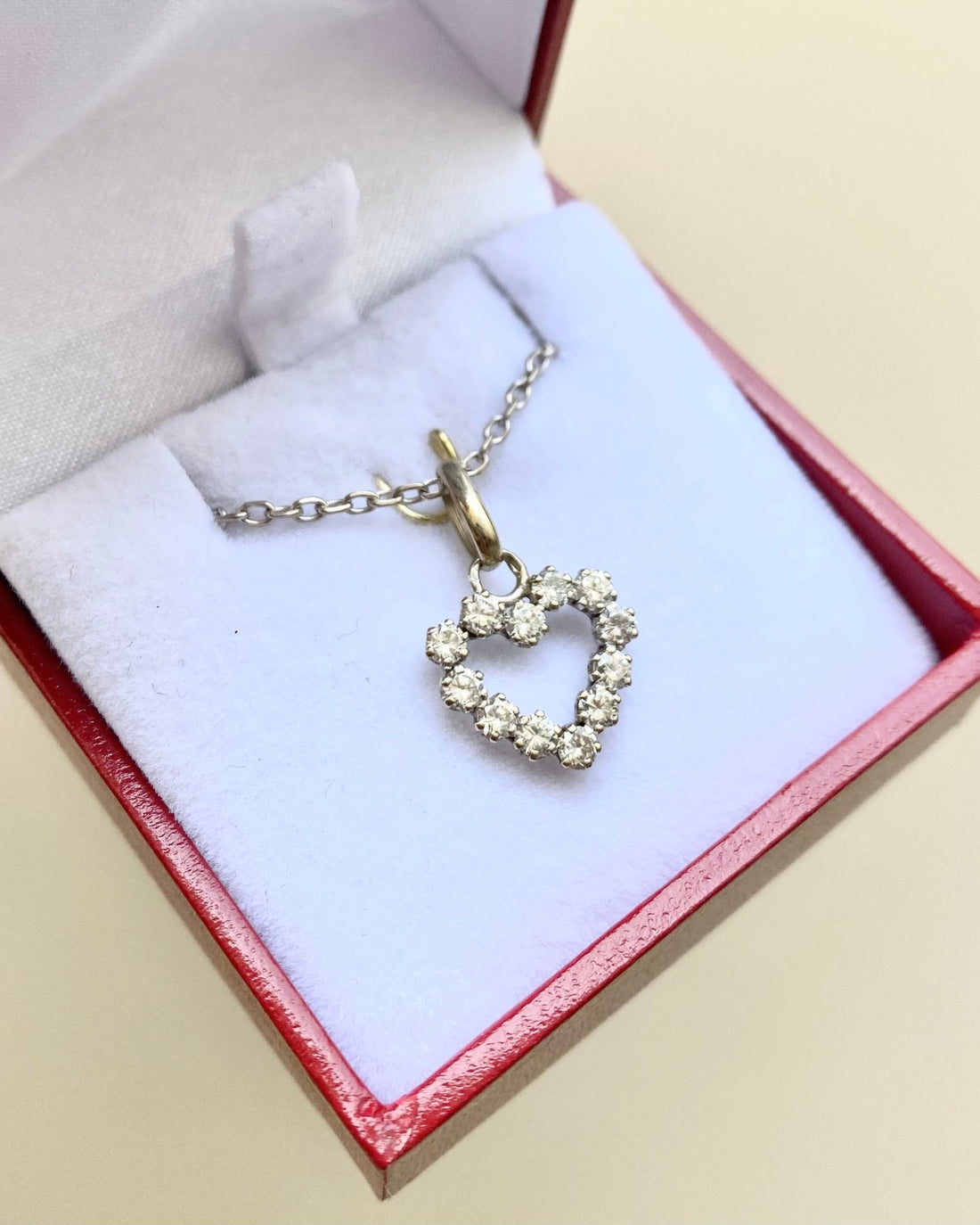 Pendentif Cœur Diamants &quot;Hailey&quot; - Elliade Paris