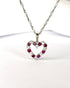 Pendentif Cœur Rubis 0.45 carat & Diamants 0.32 carat "Rosa" - Elliade Paris