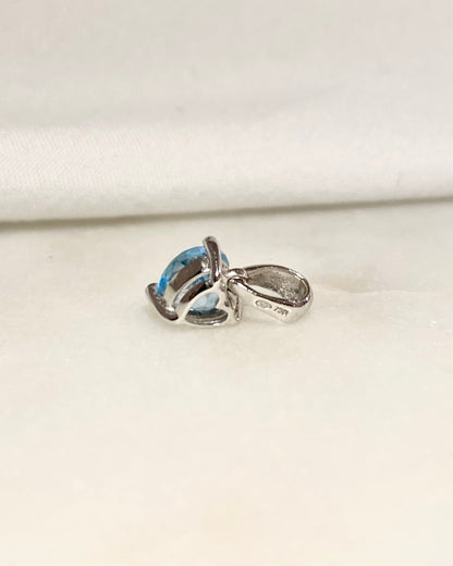 Pendentif Cœur Topaze 0.80 carat &quot;Tanya&quot; - Elliade Paris