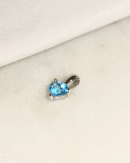 Pendentif Cœur Topaze 0.80 carat &quot;Tanya&quot; - Elliade Paris