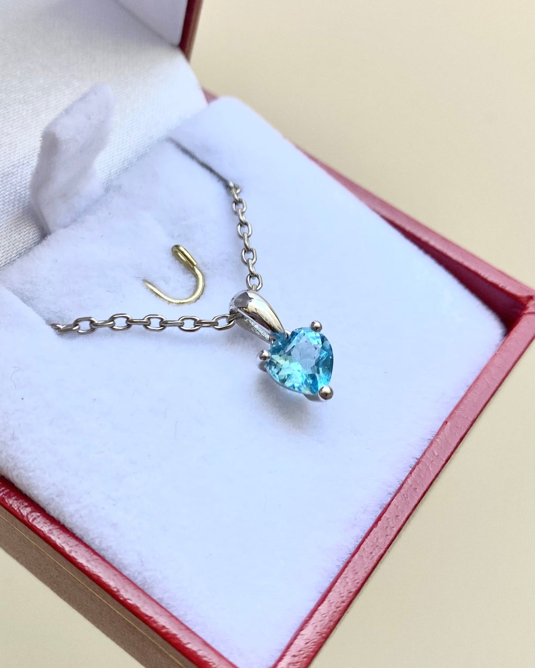 Pendentif Cœur Topaze 0.80 carat &quot;Tanya&quot; - Elliade Paris