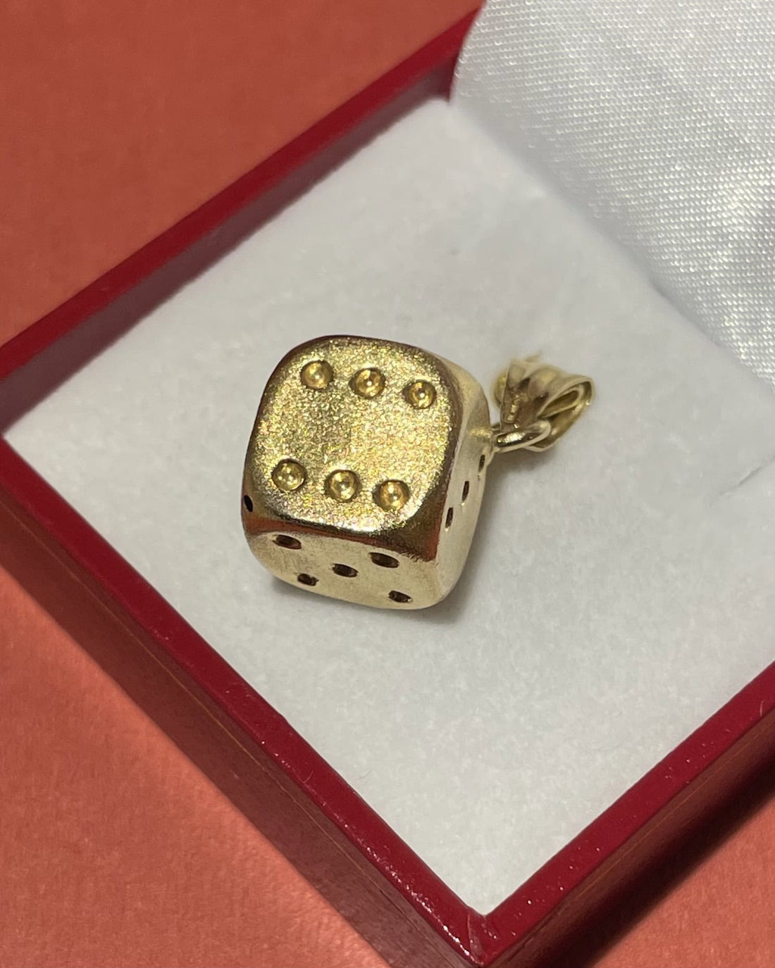 Pendentif Dé Artlinea Or 18 carats &quot;Daniel&quot;