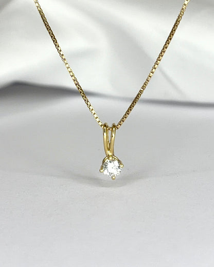 Pendentif Diamant 0.27 carat "Viny" - Elliade Paris