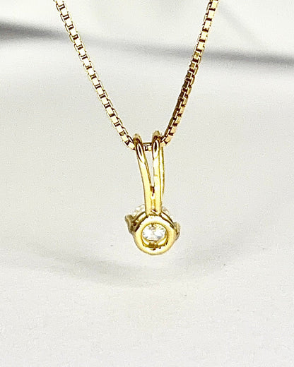 Pendentif Diamant 0.27 carat "Viny" - Elliade Paris