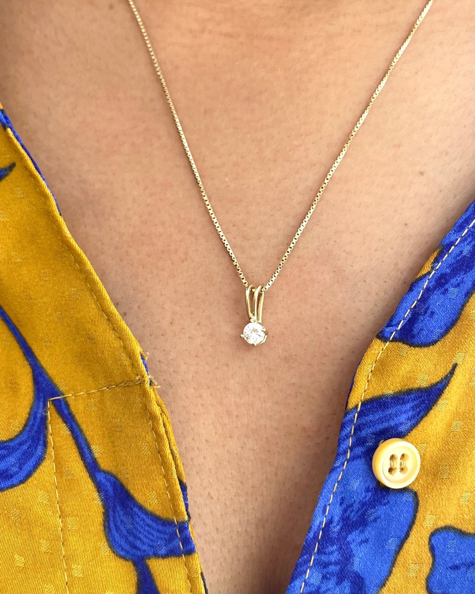 Pendentif Diamant 0.27 carat "Viny" - Elliade Paris