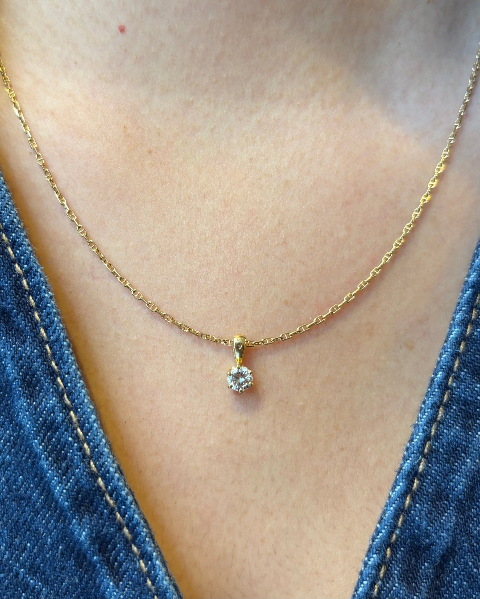 Pendentif Diamant 0.30 ct "Agatha" - Elliade Paris
