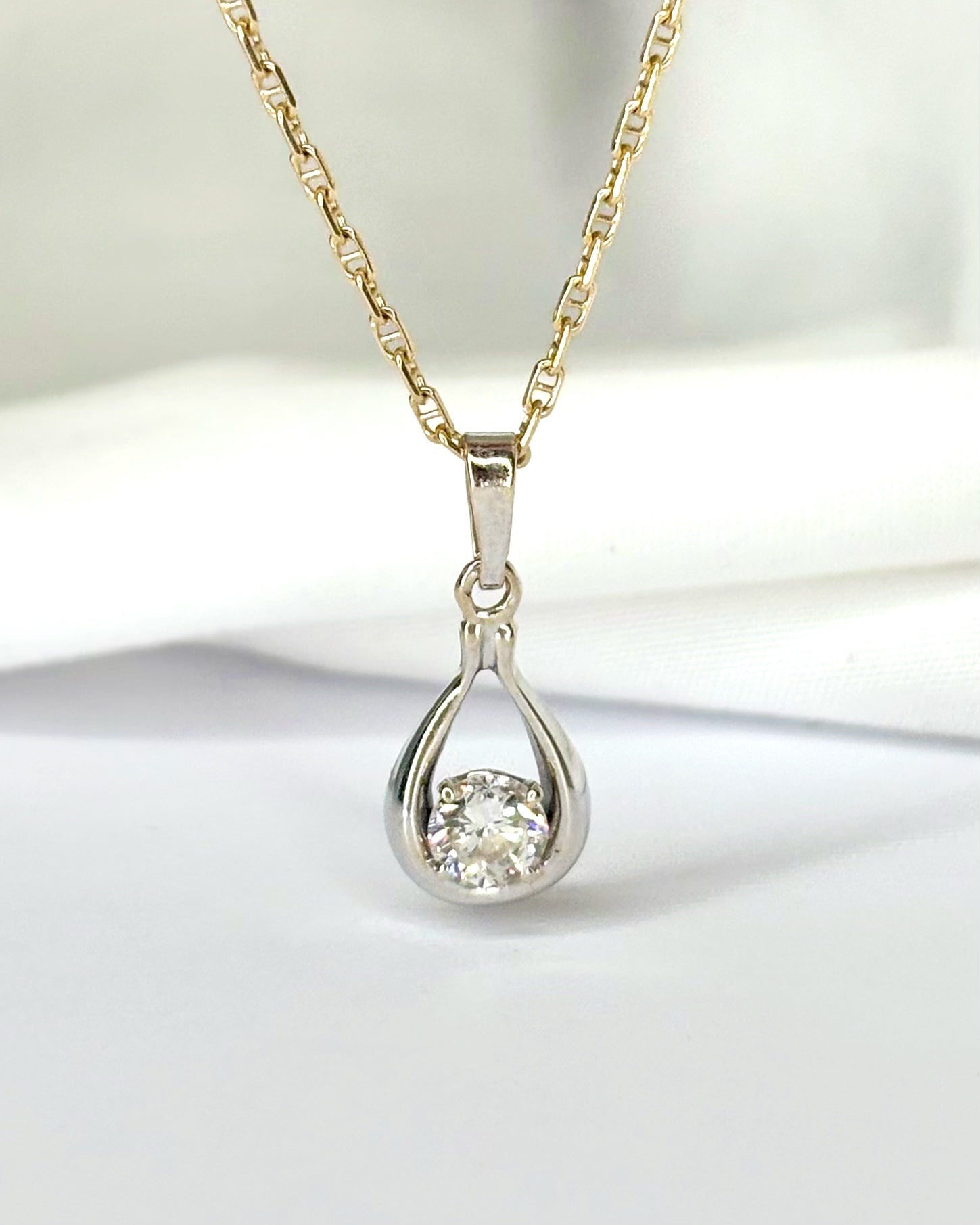 Pendentif Diamant 0.38 carat "Amy" - Elliade Paris