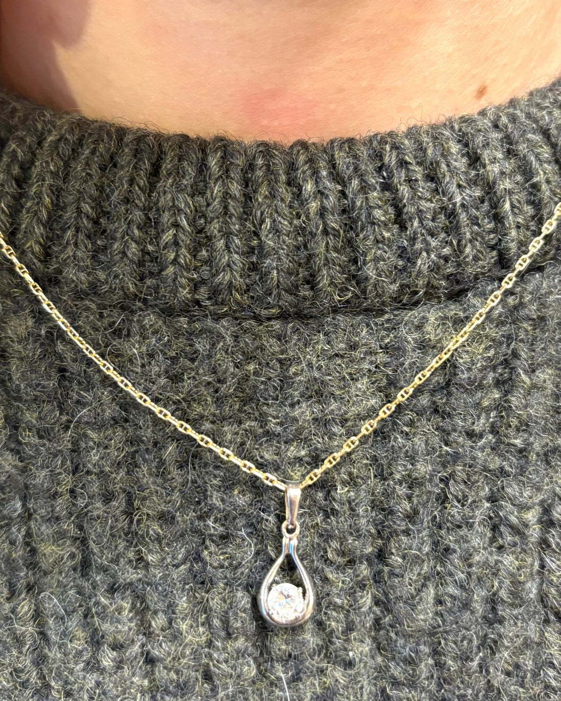 Pendentif Diamant 0.38 carat "Amy" - Elliade Paris