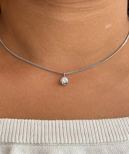 Pendentif Diamant 0.55 carat G/SI2 "Emerline" - Elliade Paris