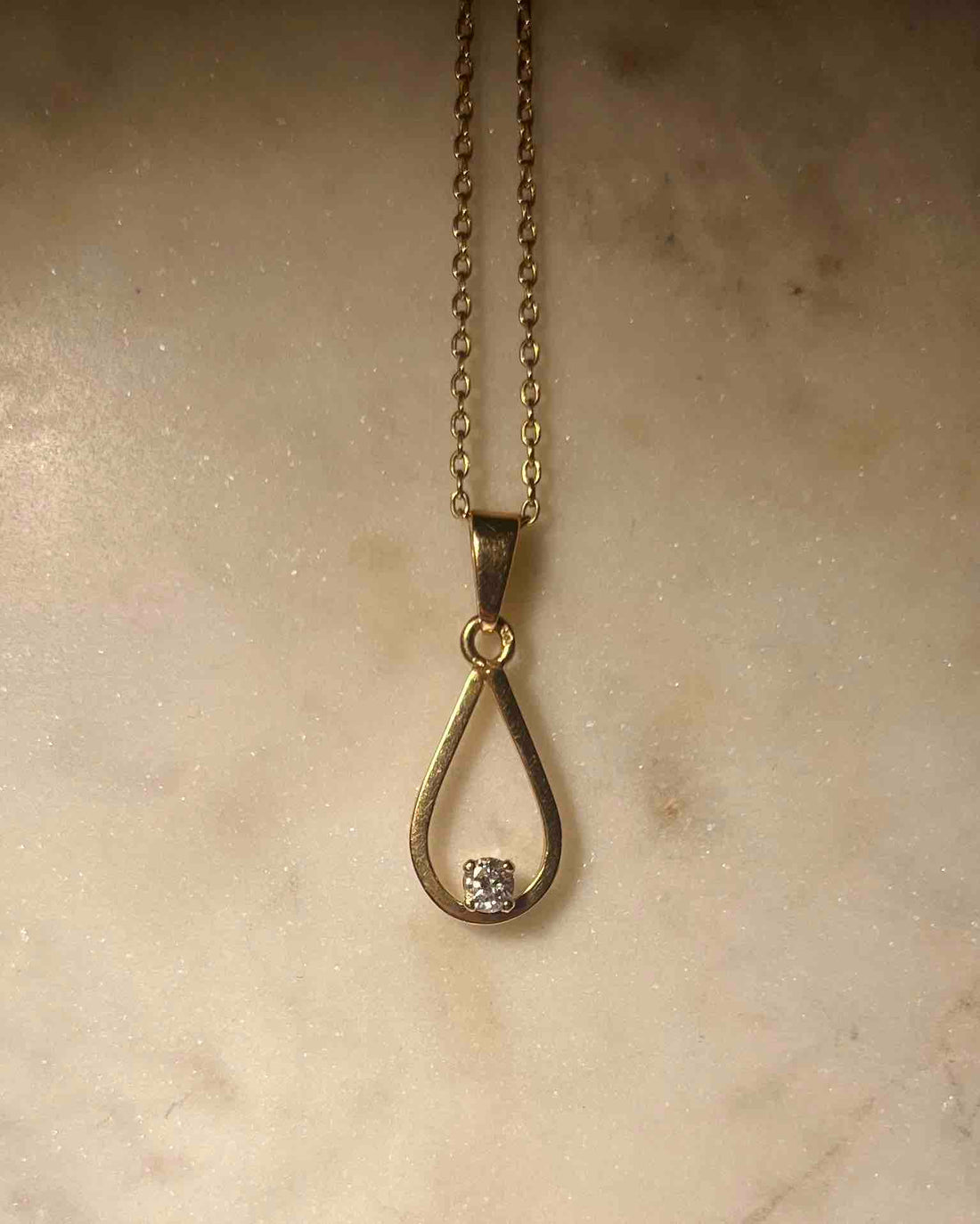 Pendentif Goutte Diamant &quot;Romy&quot;