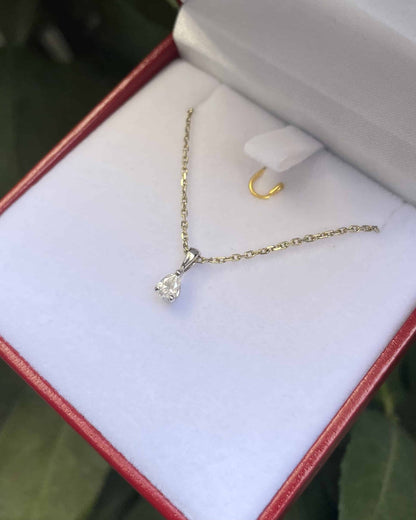 Pendentif Diamant Poire &quot;Lolita&quot; - Elliade Paris