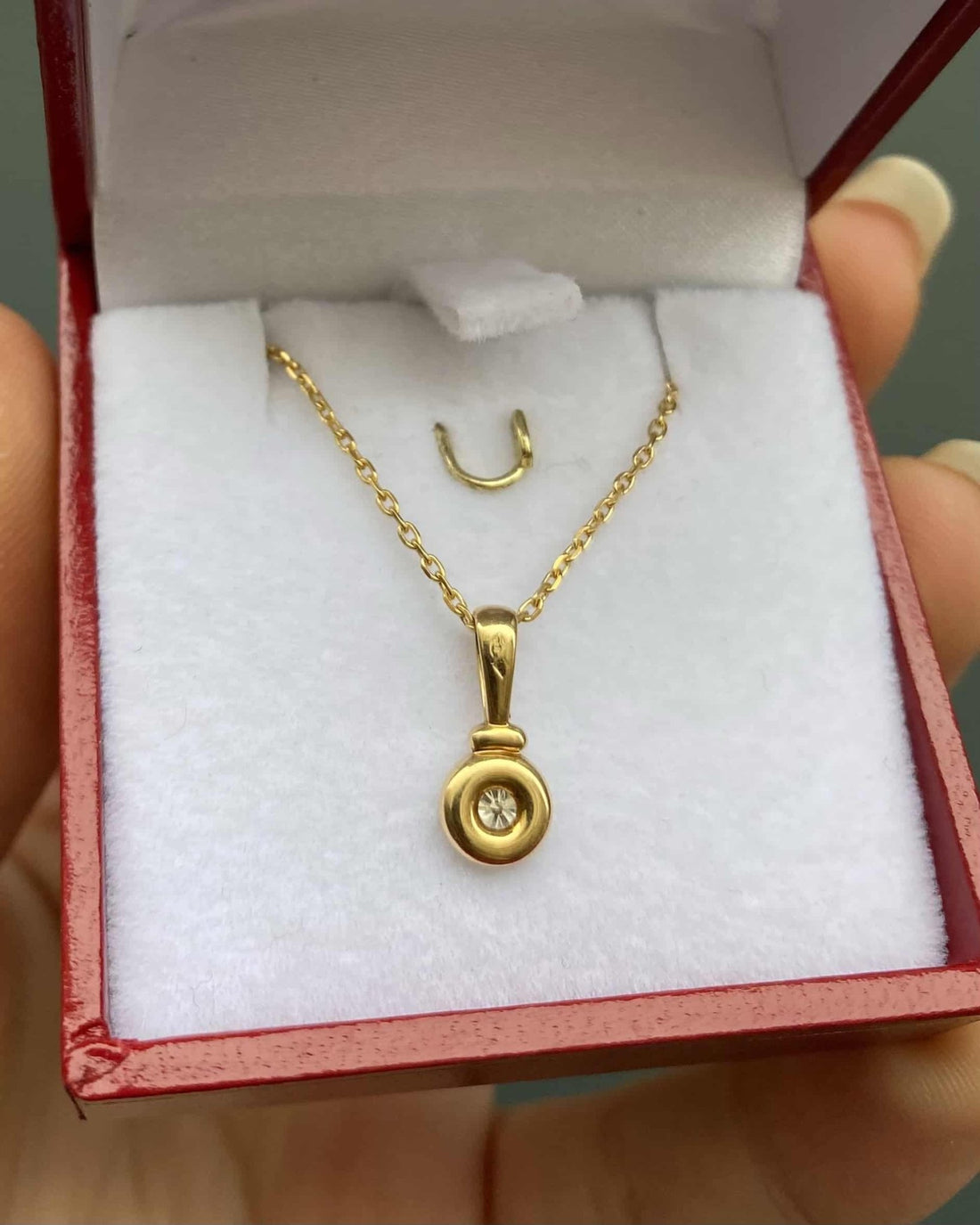 Pendentif diamant vintage &quot;Bria&quot; - Elliade Paris