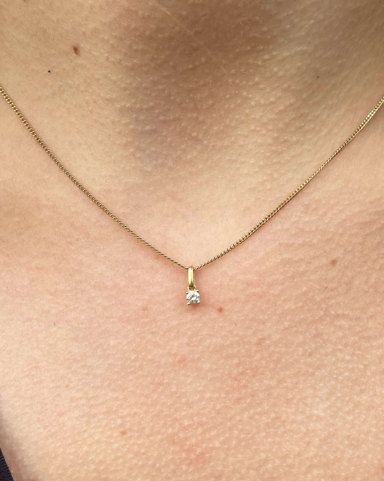 Pendentif Diamant vintage &quot;Tilia&quot; - Elliade Paris