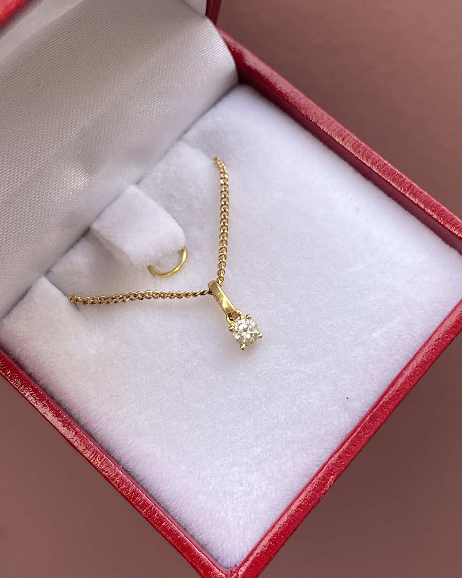 Pendentif Diamant vintage &quot;Tilia&quot; - Elliade Paris