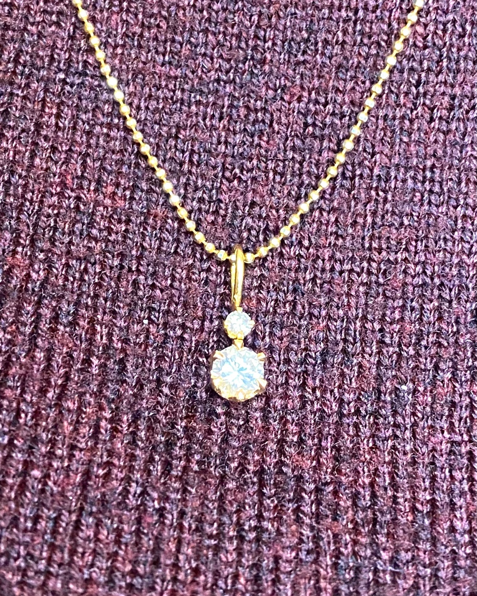 Pendentif Diamants 0.30 carat "Huguette" - Elliade Paris